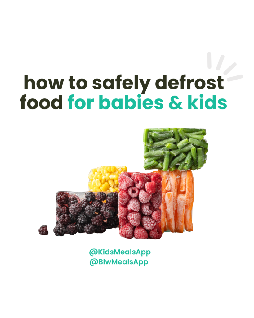 how to safely defrost food
